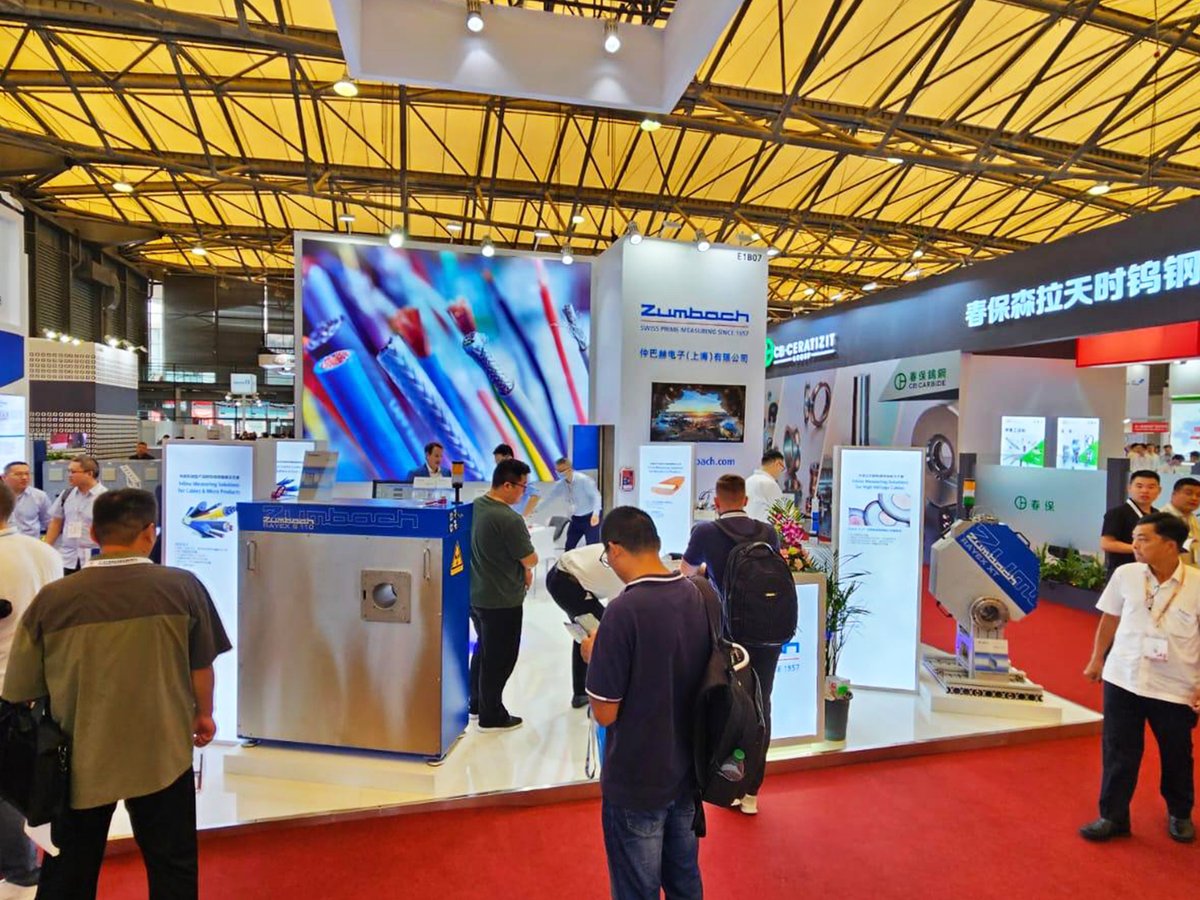 Zumbach Electronic booth (wide view) at Wire China 2024